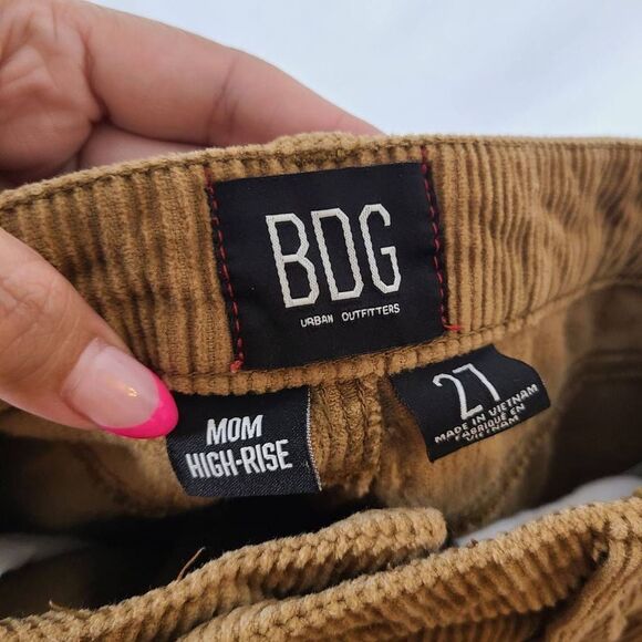 BDG Urban Outfitters‎ Mom High Rise Brown Corduroy Pants sz 27 - Picture 4 of 5